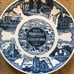 Youngsville Pennsylvania Sesquicentennial 1813-1963 Souvenir Plate